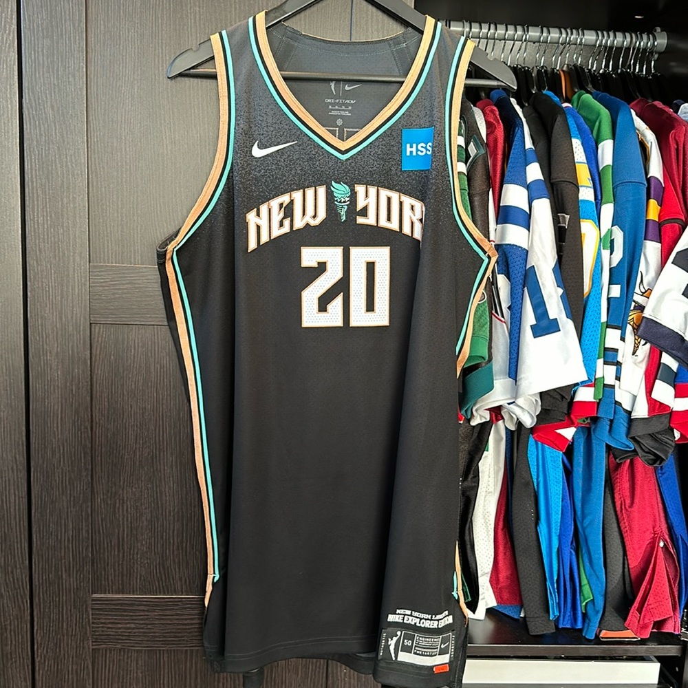Sabrina Ionescu Nike WNBA New York Liberty Black Authentic Jersey - Size 50/XL